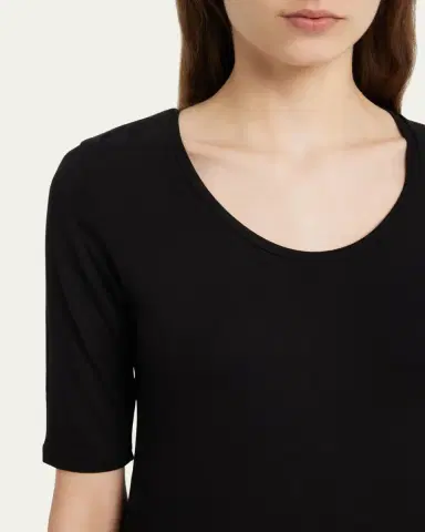 Majestic Filatures Soft Touch Long-Sleeve Scoop-Neck Tee | Thumbnail 5
