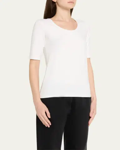 Majestic Filatures Soft Touch Long-Sleeve Scoop-Neck Tee | Thumbnail 8