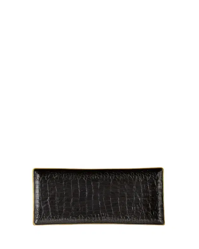L'Objet Crocodile Medium Rectangle Tray