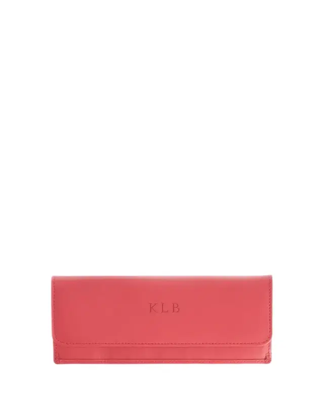 ROYCE New York Monogrammed RFID Blocking Leather Clutch Wallet, Personalized