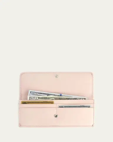 ROYCE New York Monogrammed RFID Blocking Leather Clutch Wallet, Personalized | Thumbnail 2