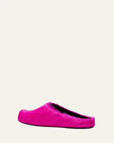 Marni Men's Fussbett Calf Hair Sabot Mules | Thumbnail 8 Marni Men's Fussbett Calf Hair Sabot Mules | Thumbnail 8