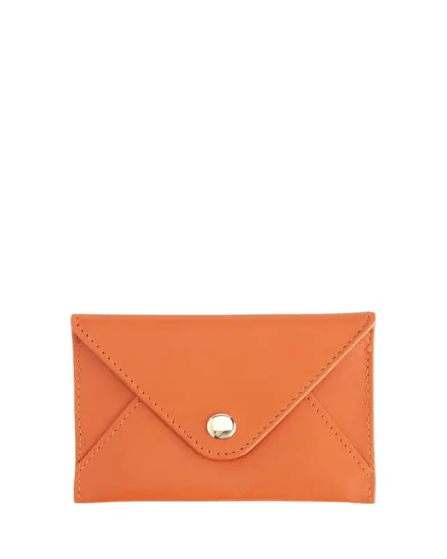 ROYCE New York Monogrammed Leather Envelope Style Card Holder, Personalized