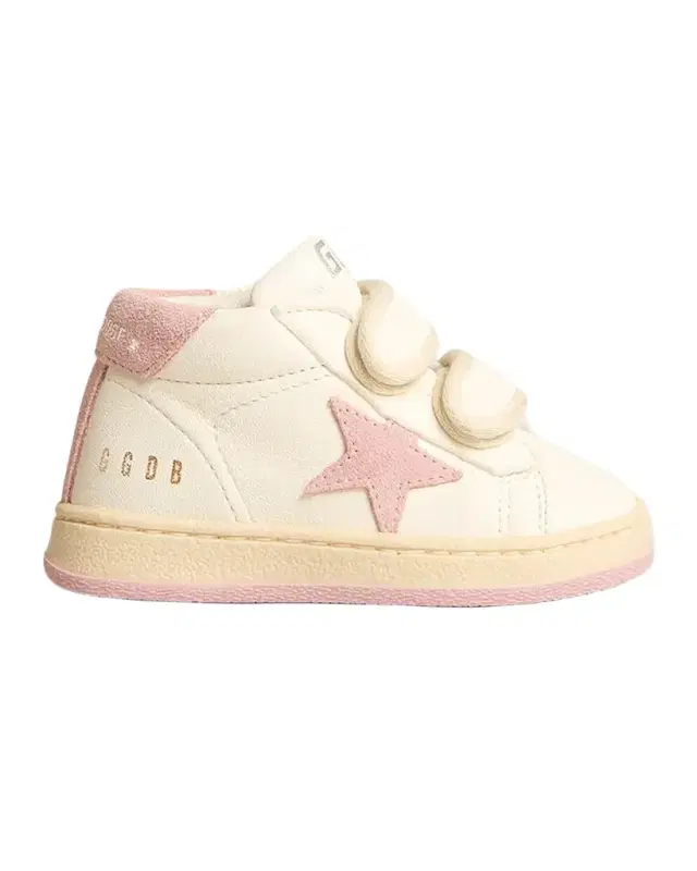 Golden Goose Girl 's June Nappa Leather Glitter Star Sneakers, Baby/Toddler