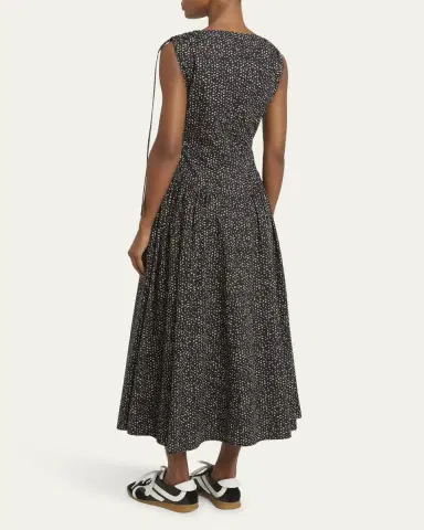 Proenza Schouler White Label Clayton Printed Poplin Drop-Waist Dress | Thumbnail 3