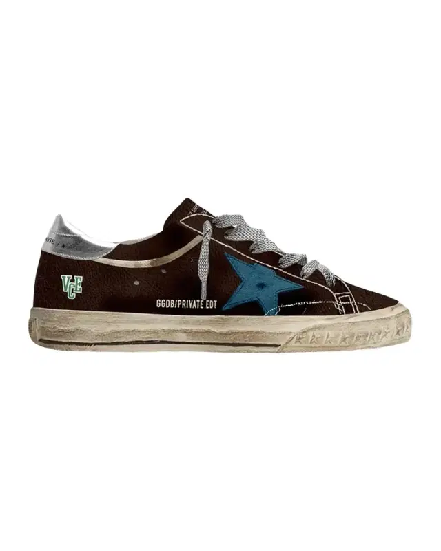 Golden Goose Men 's Super-Star Leather Low-Top Sneakers