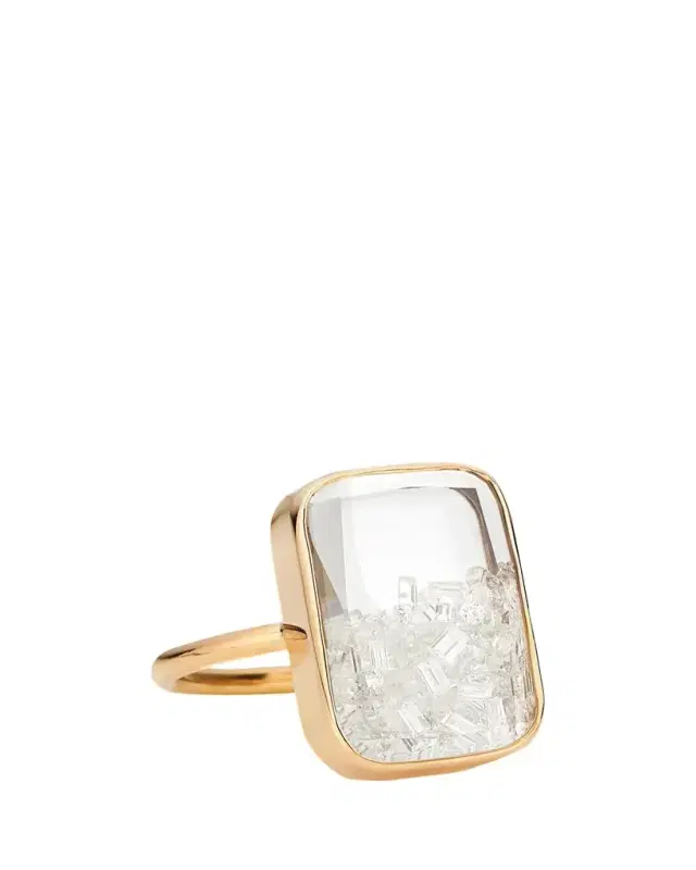 Ten Fourteen Kaleidoscope Shaker Ring with Diamonds
