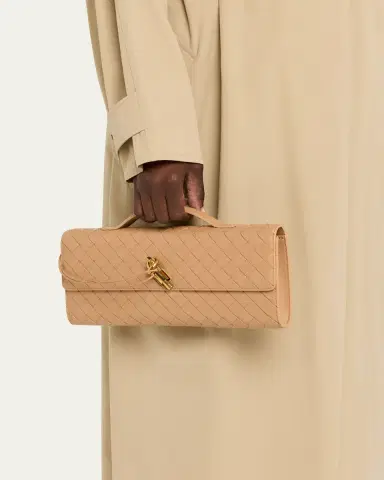 Bottega Veneta Long Andiamo Clutch Bag with Handle | Thumbnail 2