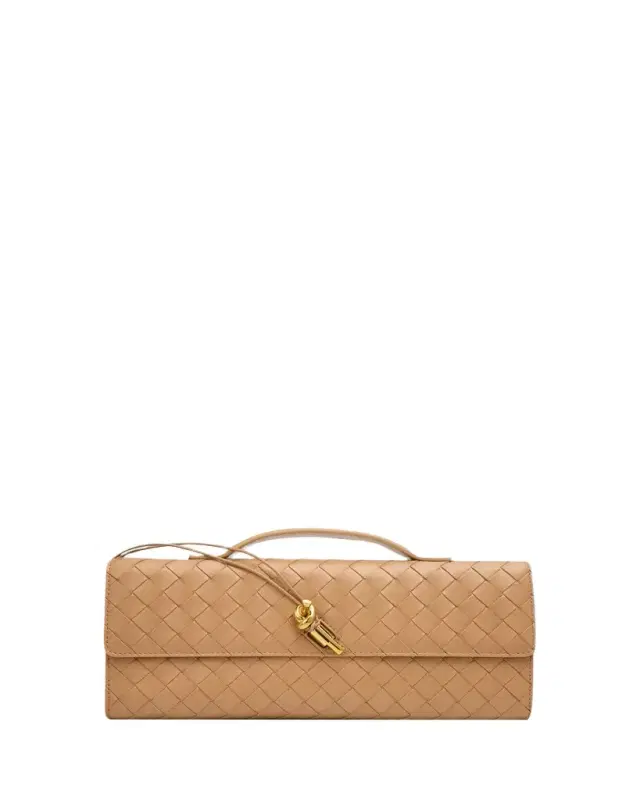 Bottega Veneta Long Andiamo Clutch Bag with Handle