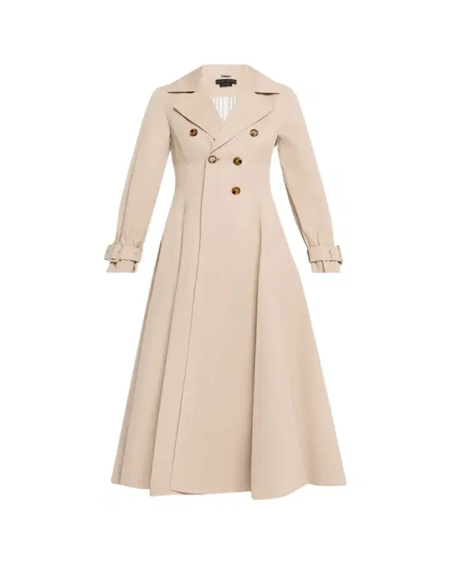 ALICE + OLIVIA Ellie Godet Trench Coat
