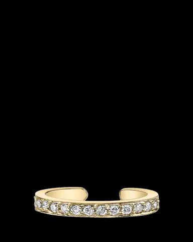 Anita Ko 18K Yellow Gold Diamond Ear Cuff, Single | Thumbnail 2