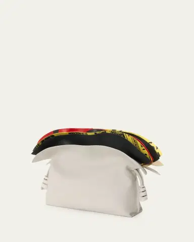 LOEWE Millefeuille Flamenco Medium Leather Clutch | Thumbnail 2