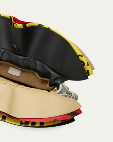 LOEWE Millefeuille Flamenco Medium Leather Clutch | Thumbnail 3