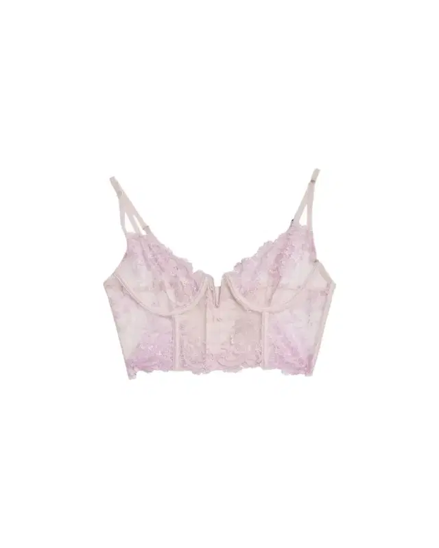 Kiki De Montparnasse Juliette Longline Floral Lace Bra