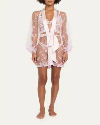 Kiki De Montparnasse Juliette Embroidered Lace Robe | Thumbnail 2
