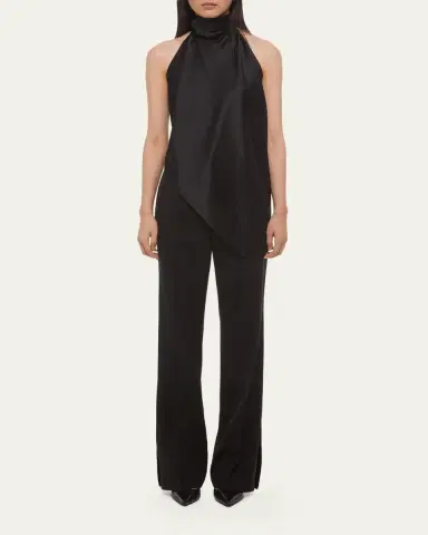 Helmut Lang Silk Tie Scarf Top | Thumbnail 2