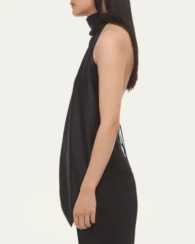 Helmut Lang Silk Tie Scarf Top | Thumbnail 3