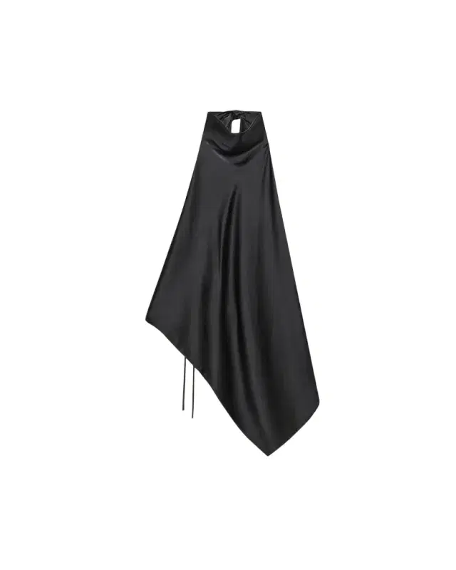 Helmut Lang Silk Tie Scarf Top
