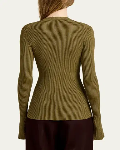 Proenza Schouler Nir Bell Sleeve Ribbed Sweater | Thumbnail 3
