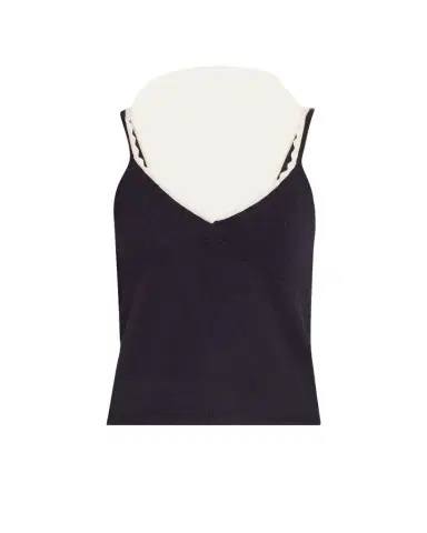 OFFICINE GÉNÉRALE Loa Scallop-Trim Knit Tank Top | Thumbnail 1 OFFICINE GÉNÉRALE Loa Scallop-Trim Knit Tank Top | Thumbnail 1