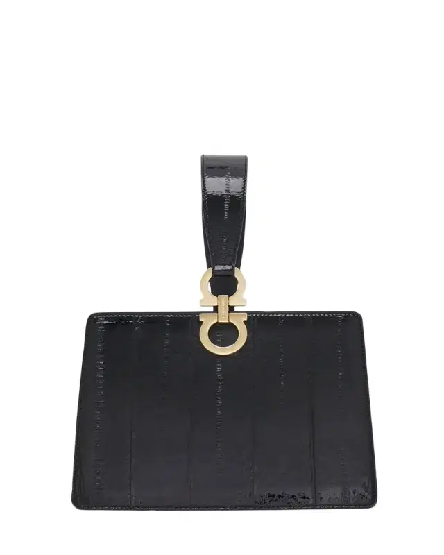 Ferragamo Mini Eel Leather Clutch