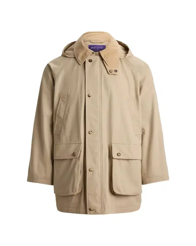 Ralph Lauren Purple Label Men's Ventile Twill Hooded Car Coat