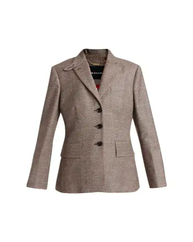 Kiton Wool-Cashmere Check Single-Breasted Jacket | Thumbnail 1 Kiton Wool-Cashmere Check Single-Breasted Jacket | Thumbnail 1