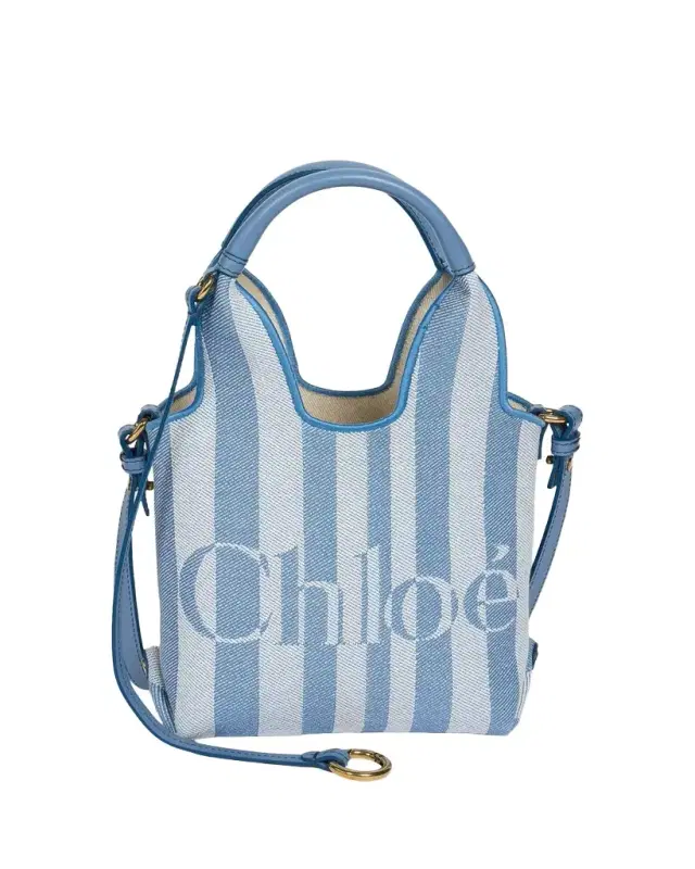 Chloe Stripy Jacquard Tote Bag