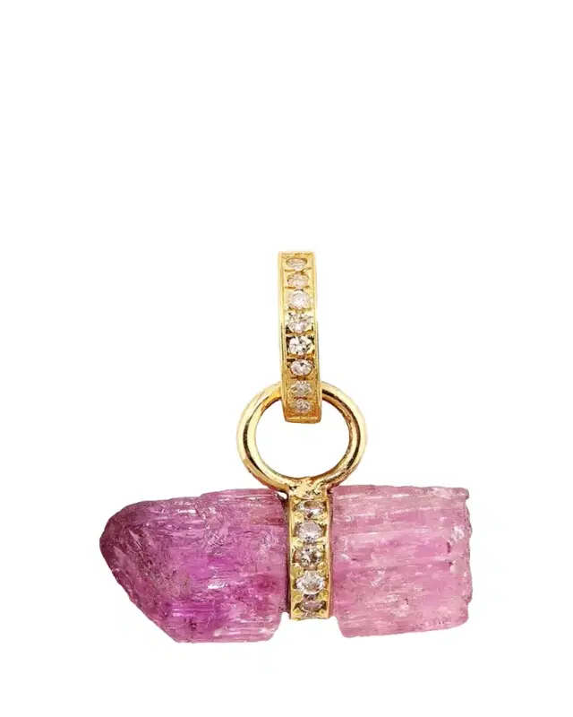 JIA JIA 14K Pink Tanzanite Diamond Bar Charm
