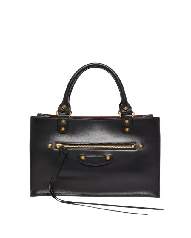 Balenciaga Le City Sleek Leather Top-Handle Bag