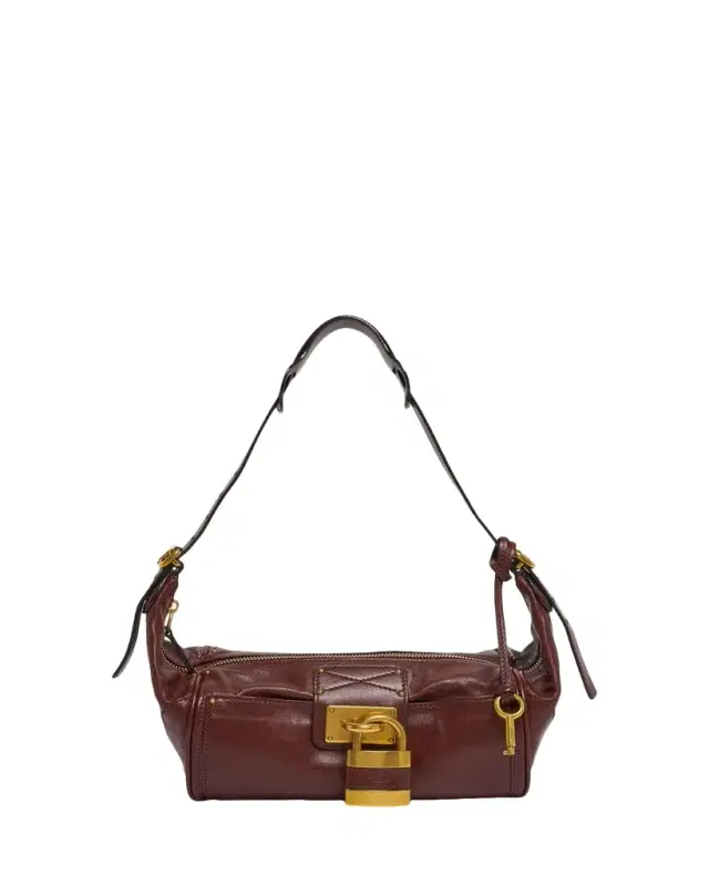 Chloe Paddington Grained Leather Crossbody Bag