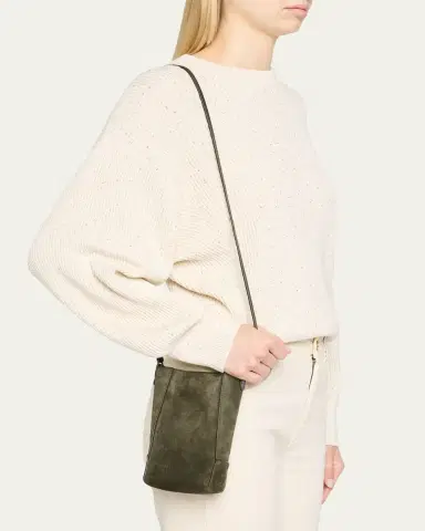 Brunello Cucinelli Suede Crossbody Bag | Thumbnail 2 Brunello Cucinelli Suede Crossbody Bag | Thumbnail 2