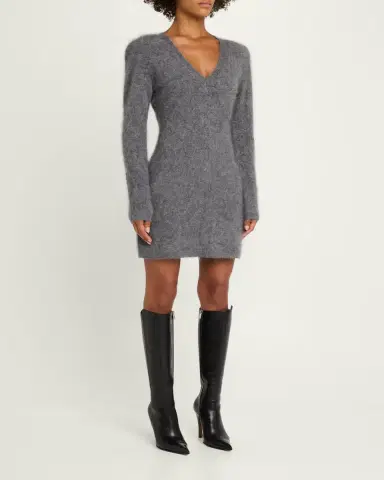 Toccin Sara Brushed Cashmere Mini Sweater Dress | Thumbnail 4 Toccin Sara Brushed Cashmere Mini Sweater Dress | Thumbnail 4