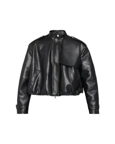 Toccin Alyssa Stand-Collar Faux Leather Jacket | Thumbnail 1