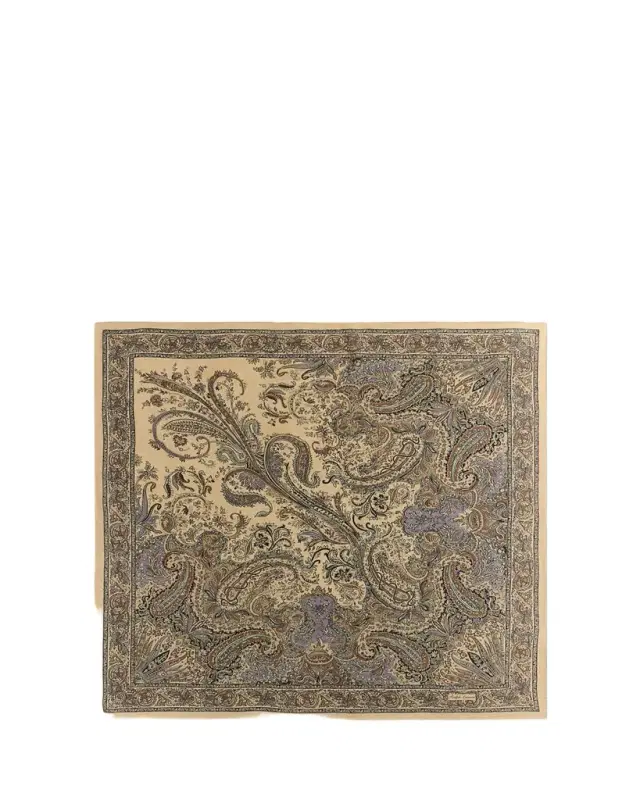 Ralph Lauren Collection Paisley Crepe de Chine Square Scarf