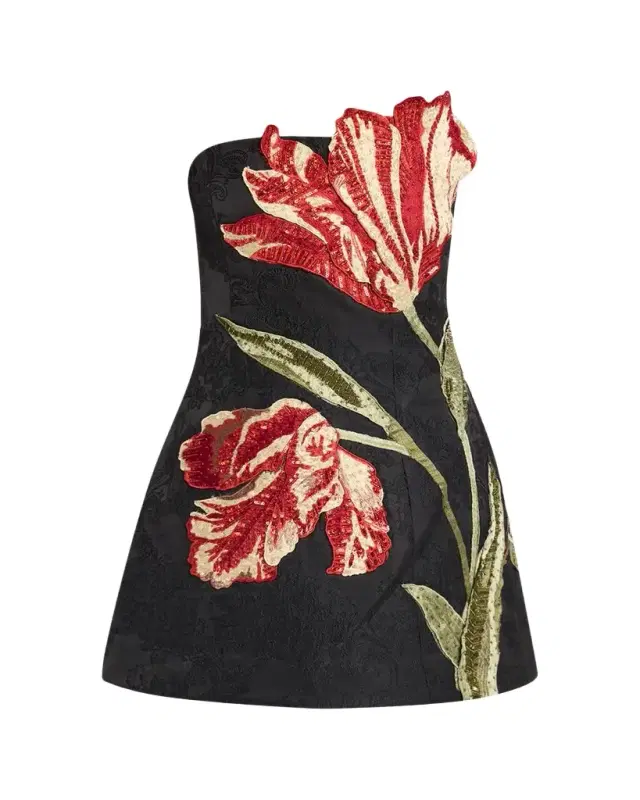 Katia Embellished Strapless Mini Dress