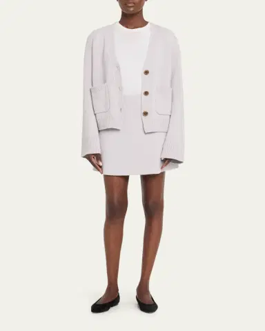 Lisa Yang Clare Cashmere Mini Skirt | Thumbnail 2