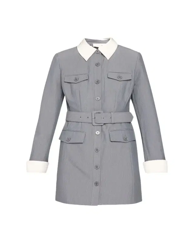 Toccin Valerie Belted Mini Shirtdress