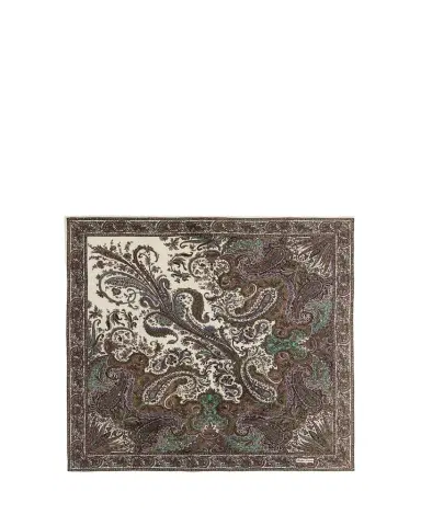 Ralph Lauren Collection Paisley Crepe de Chine Square Scarf | Thumbnail 1