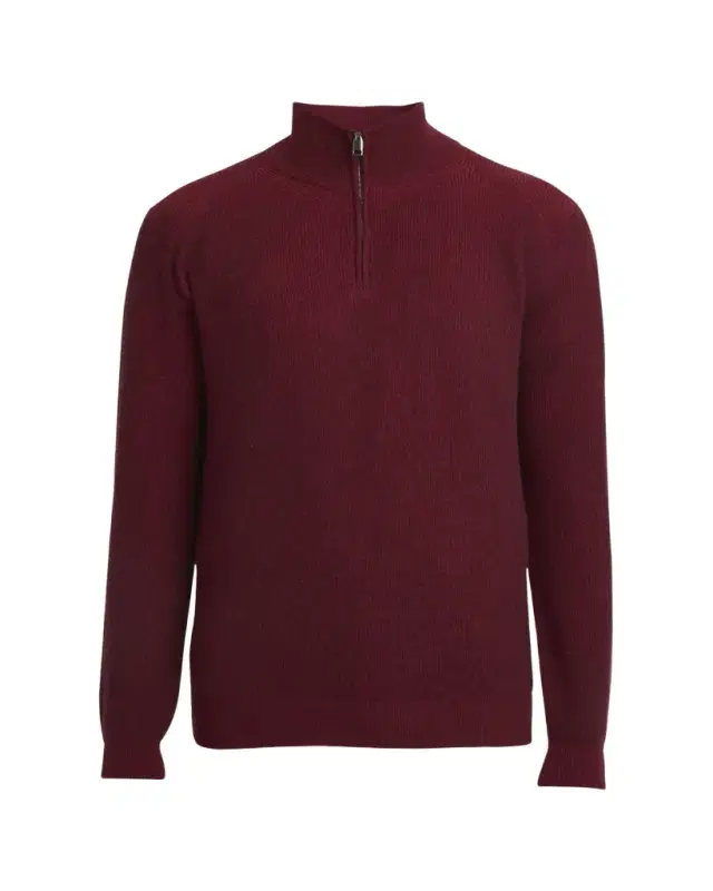 Brioni Men's Cashmere Quarter-Zip Sweater