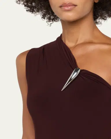 Grace Ling One-Shoulder Claw Slit Gown | Thumbnail 5 Grace Ling One-Shoulder Claw Slit Gown | Thumbnail 5