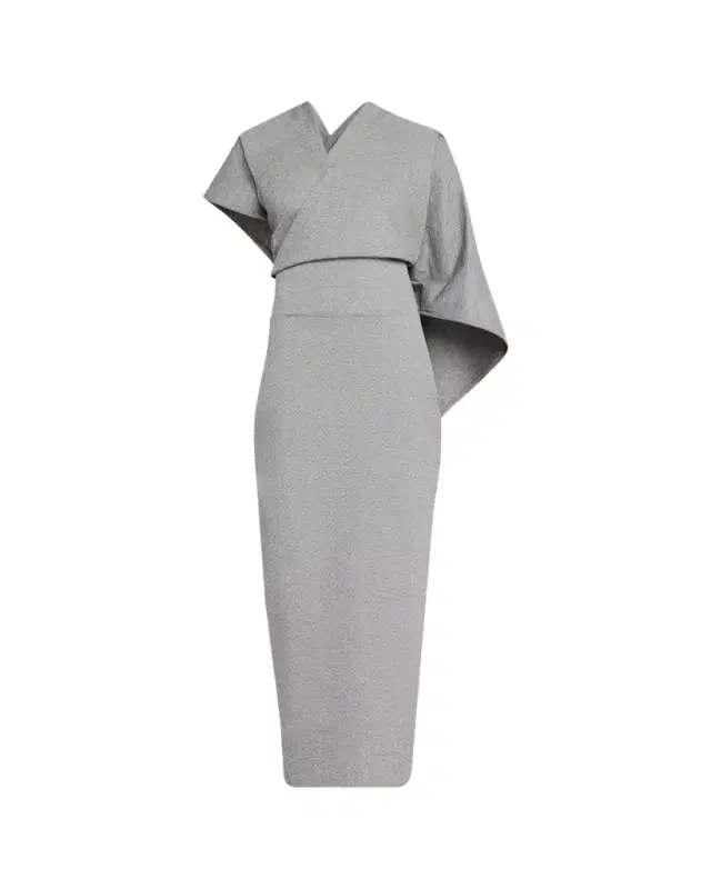 Issey Miyake Allow Sculptural Cape Maxi Dress