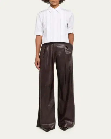 TWP Short Lived Shirt with Pleated Placket | Thumbnail 2