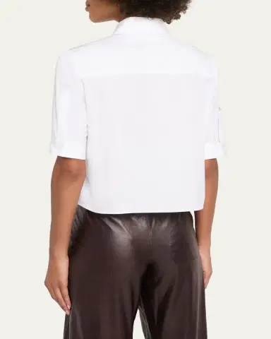 TWP Short Lived Shirt with Pleated Placket | Thumbnail 3