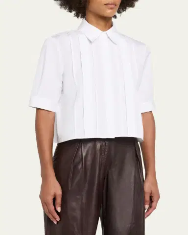 TWP Short Lived Shirt with Pleated Placket | Thumbnail 4