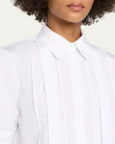 TWP Short Lived Shirt with Pleated Placket | Thumbnail 5