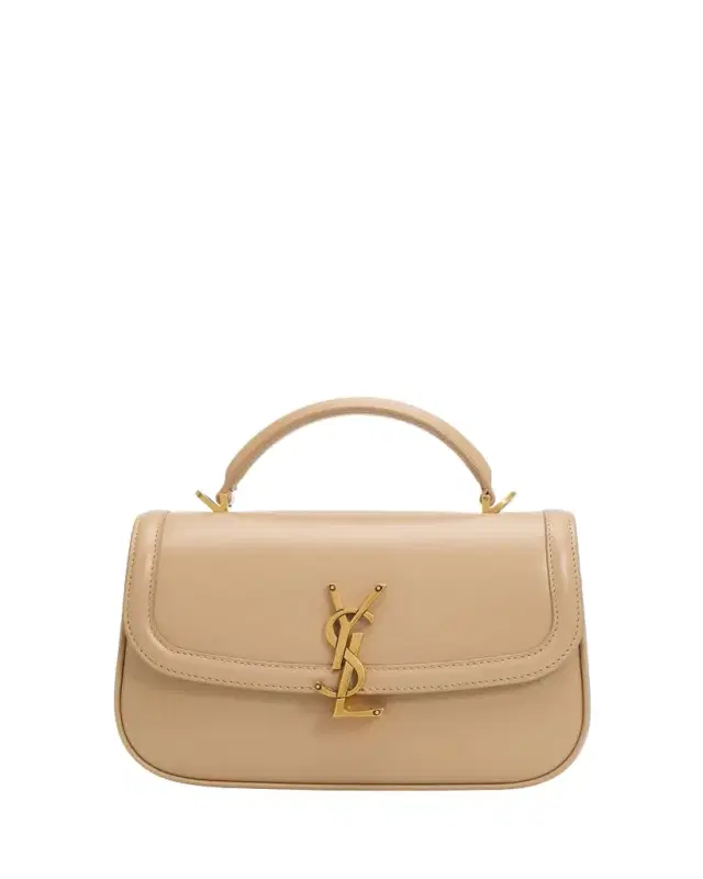 Saint Laurent Solferino Mini YSL Leather Top-Handle Bag