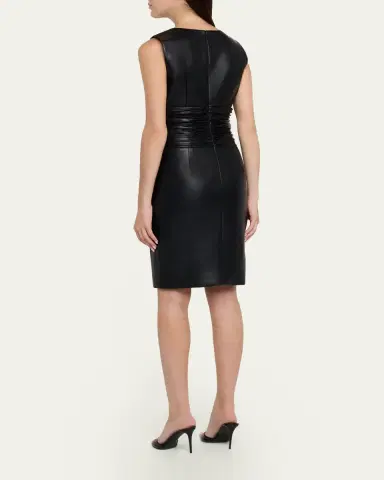 Toccin Dash Plunging Ruched Bodycon Mini Dress | Thumbnail 3 Toccin Dash Plunging Ruched Bodycon Mini Dress | Thumbnail 3
