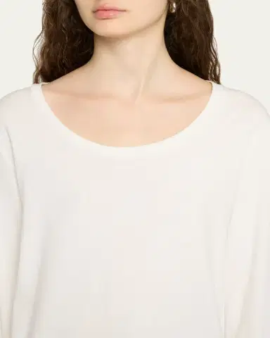 The Row Kalto Scoop-Neck Cotton Jersey Long-Sleeve T-Shirt | Thumbnail 5 The Row Kalto Scoop-Neck Cotton Jersey Long-Sleeve T-Shirt | Thumbnail 5