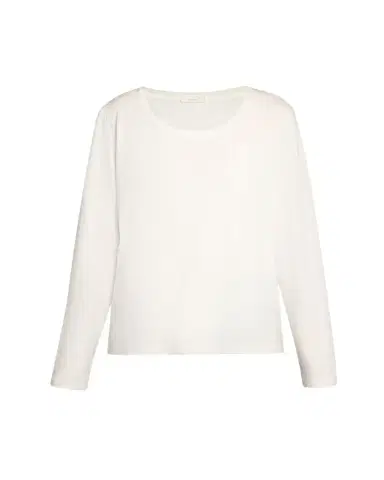 The Row Kalto Scoop-Neck Cotton Jersey Long-Sleeve T-Shirt | Thumbnail 1 The Row Kalto Scoop-Neck Cotton Jersey Long-Sleeve T-Shirt | Thumbnail 1